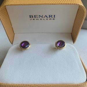 Marco Bicego Jaipur Amethyst Stud Earrings 18K